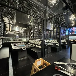 interior, sushi and sashimi