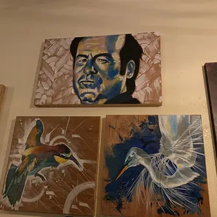 Paintings on the wall