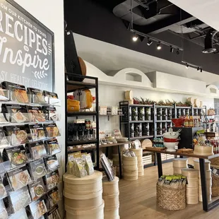 the inside of a grocery store