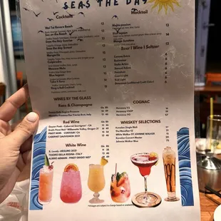 Drink menu