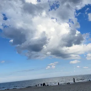 people on the beach