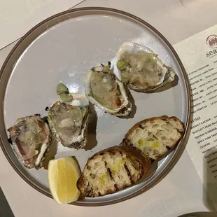Oysters Guanciale