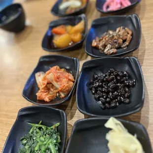 When they bring Out the water they also bring these little appetizers!