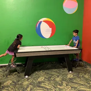 2 air hockey in the Beach Ball room 09.16.22