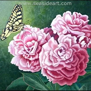 Pink Peonies by Beverly Abbott