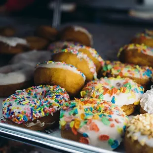 a variety of doughnuts