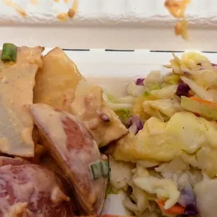 Sides were meh. The potatoes were super hard...