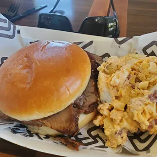 Tri-Tip Sando with potato salad. Soooo goood!