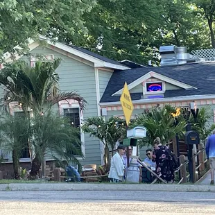 Outside of the restaurant :)