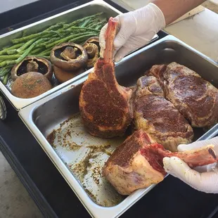 Customers loved these Tomahawk Ribeye Steaks