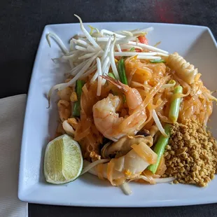 Pad Thai!! Was quite good. I believe this was the seafood pad Thai.