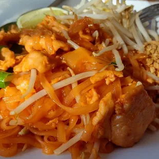 My beautiful Pad Thai. Great service.