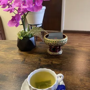 Green tea after massage