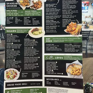 Half of my Boli and the great selection menu.