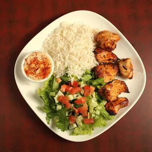 Chicken Kabob plate #9.
