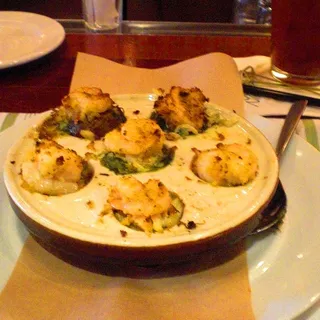 Lump Crab, Roasted Shrimp & Spinach Stuffed Mushrooms