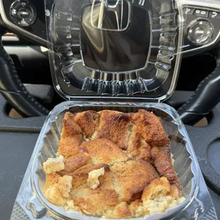 bread pudding small $4.75 (instagram: @issa.cheatday)