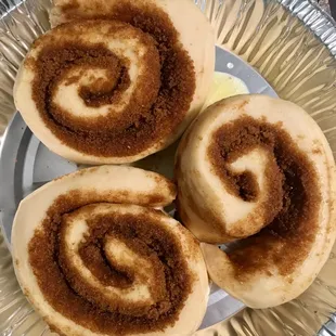 Cinnamon rolls before rising