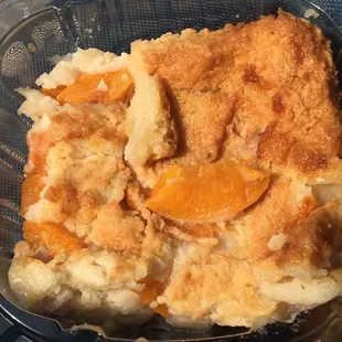 Peach cobbler