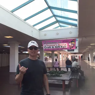 Me checking out season&apos;s best craft fair in Blaisdell center