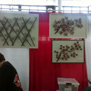 Metal wall hangings, all hand made, and beautiful! But a little expensive