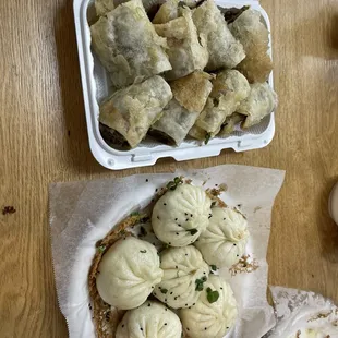 Beef roll pan fried buns