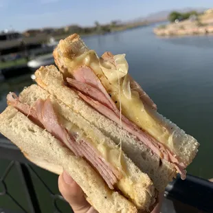 Ham and swiss panini