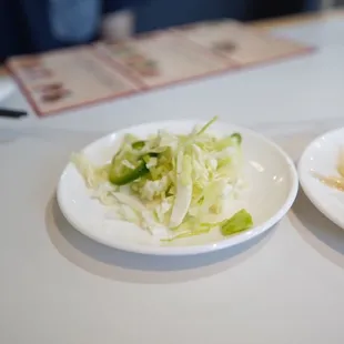 two plates of food