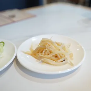 two plates of food