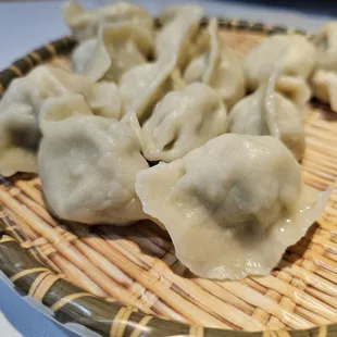 Three Deluxe Pork Chive Shrimp Dumplings