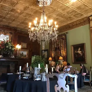 The dining area