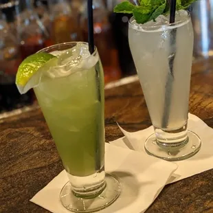 Bartender's choice and one mocktail from the menu