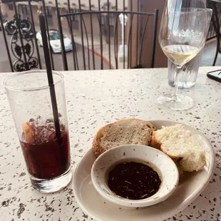 Bread and Back Burner mezcal cocktail