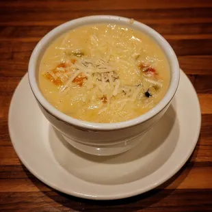 Creamy green chile chicken soup