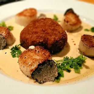 black truffle scallops