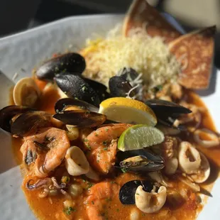 Cioppionno with fettuccine