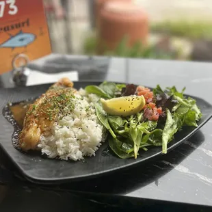 Grilled Basa Plate with Maui Ginger Garlic Sauce