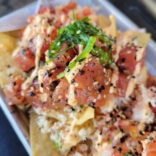 Poke nachos