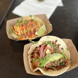 Classic Fish Tacos Plate Chicken Tinga Tacos Plate