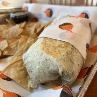 Blackend Filet Fish Burrito ($10.99)