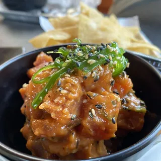 Spicy Poke and Chips