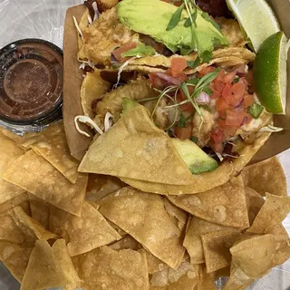 Crispy Shrimp Tacos Plate