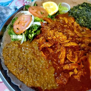 Love Ethiopian Combination Dish w chicken