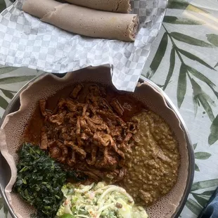 Ethiopian Combo Plate (beef)