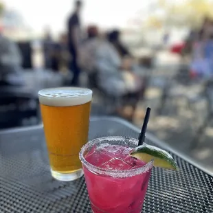 Seaside Pale Ale &amp; Hibiscus Margarita