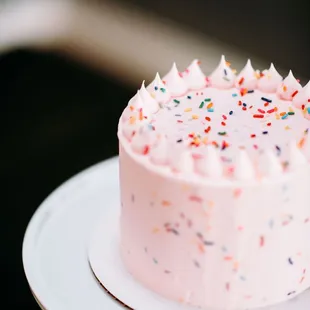 Pink Confetti Cake