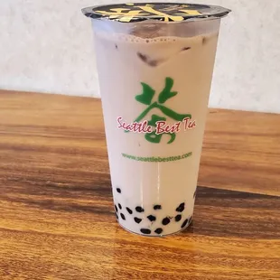 Heavy oolong milk tea