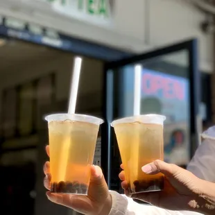 Honey Jasmine Tea with Boba