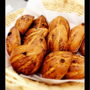 basket of baked bread