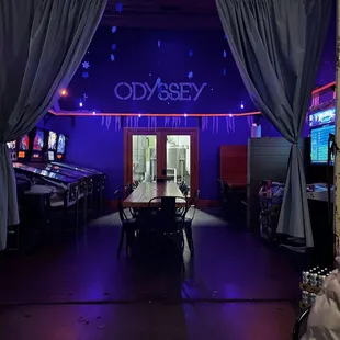 Odyssey arcade area